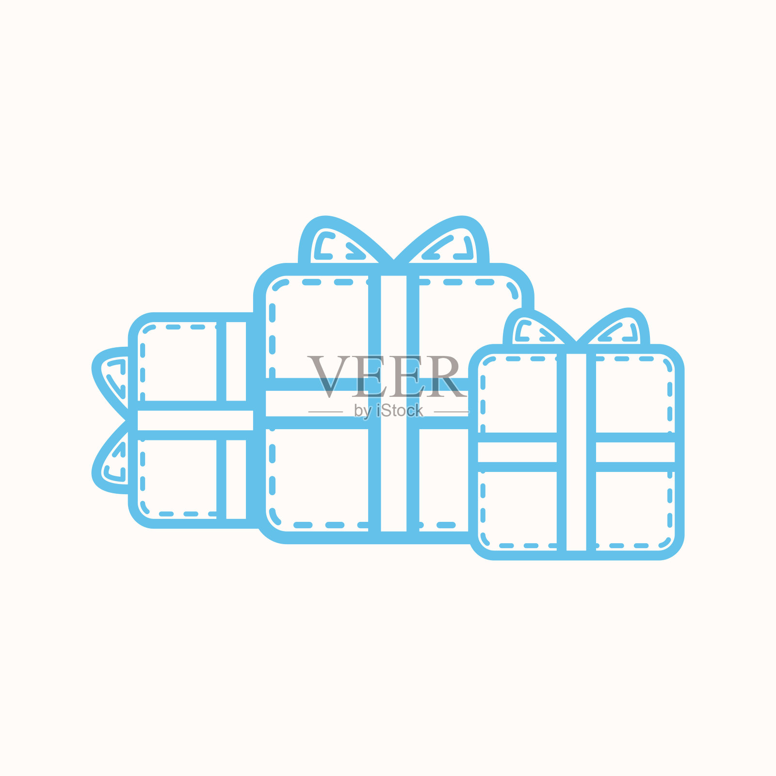 礼品盒图标设计插画图片素材