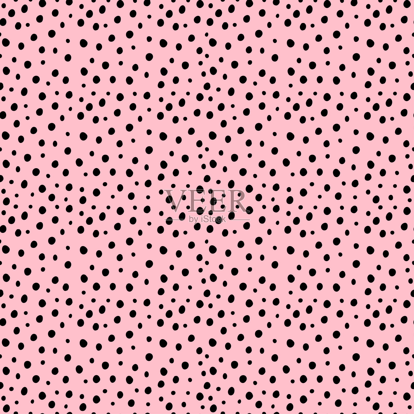 随机小黑色圆点背景。插画图片素材