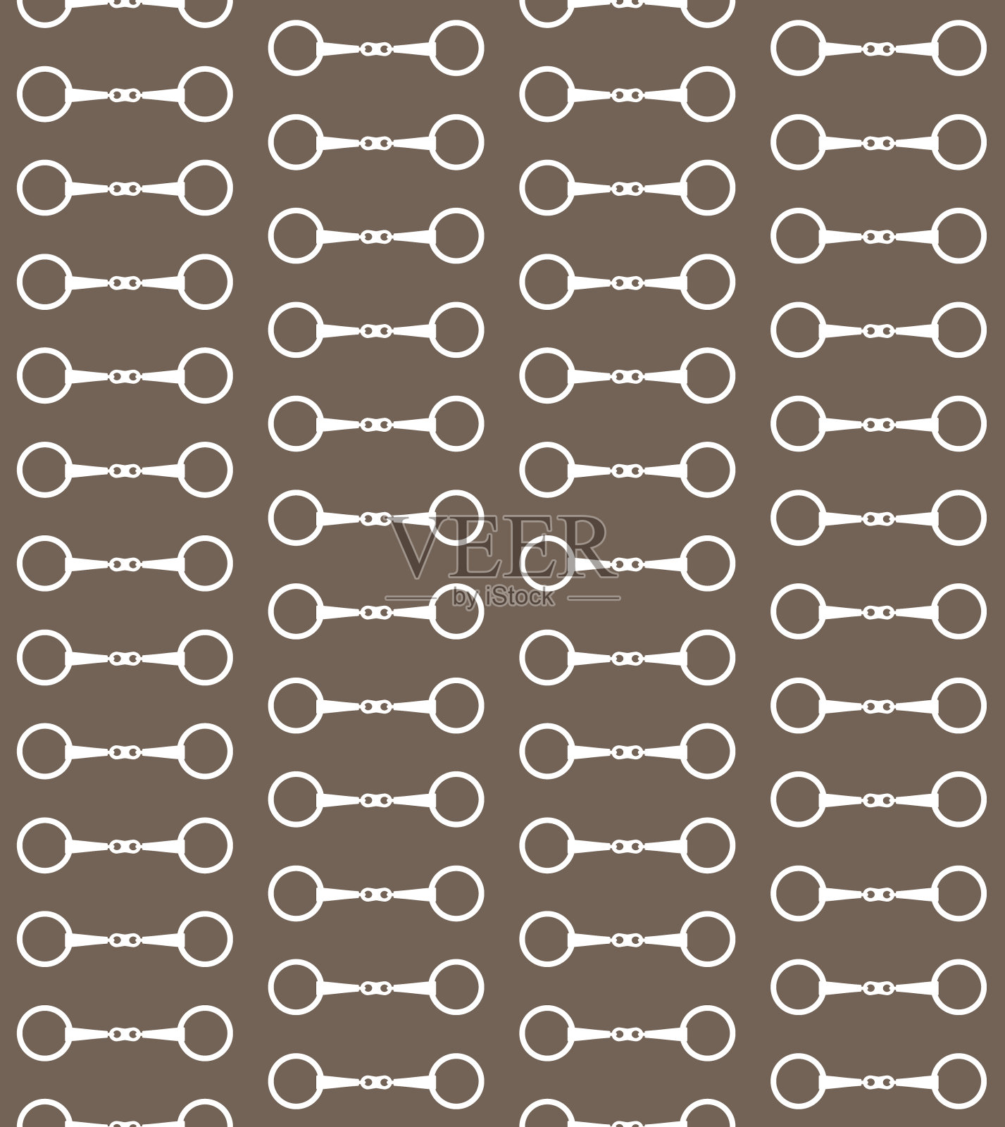 矢量无缝模式的平马马术钻头插画图片素材
