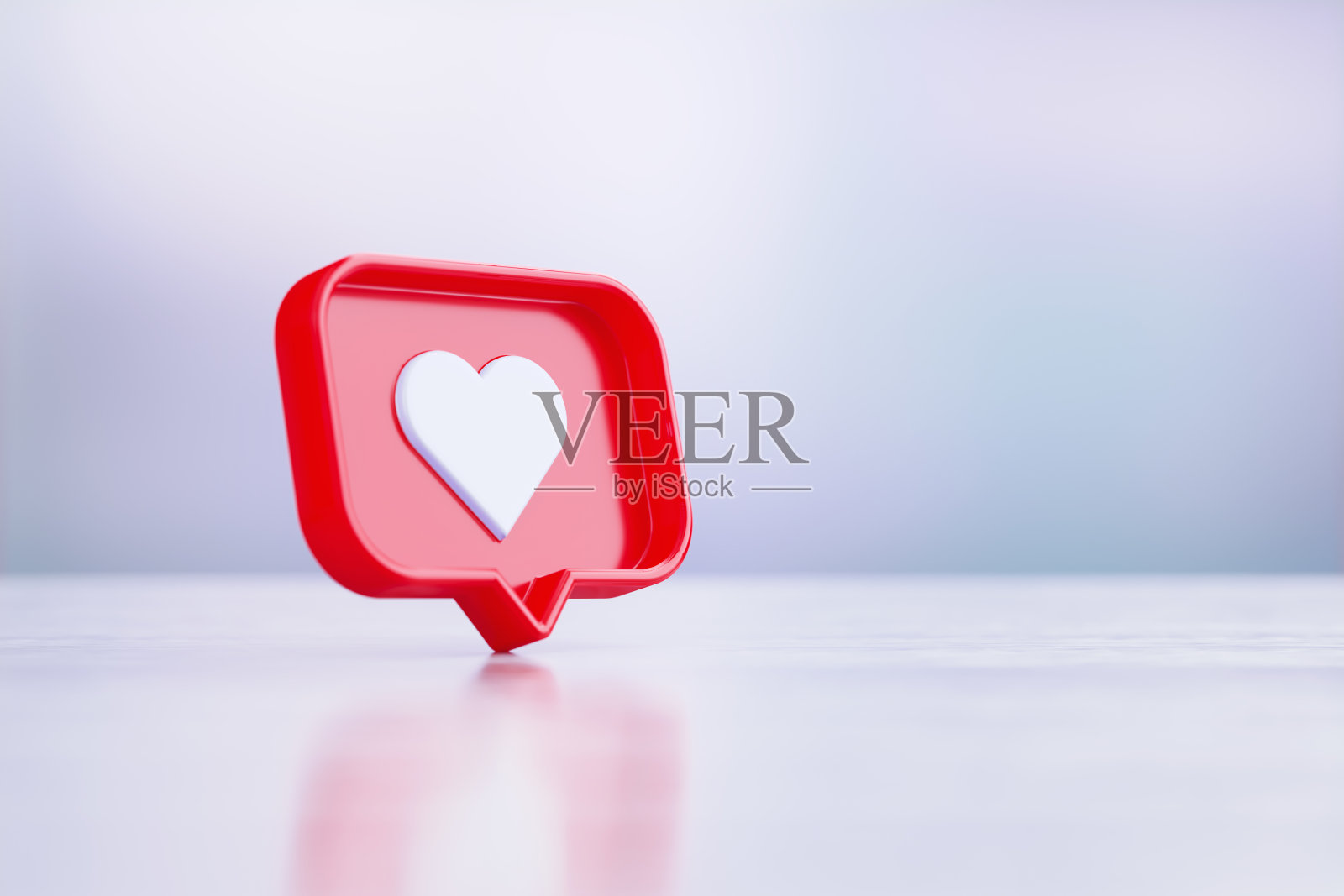 心形红色文字泡沫前灰色背景照片摄影图片