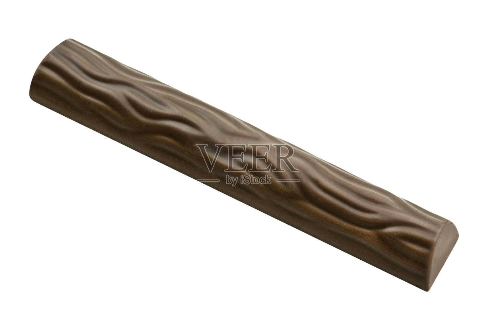 1 .白色背景上的巧克力棒照片摄影图片