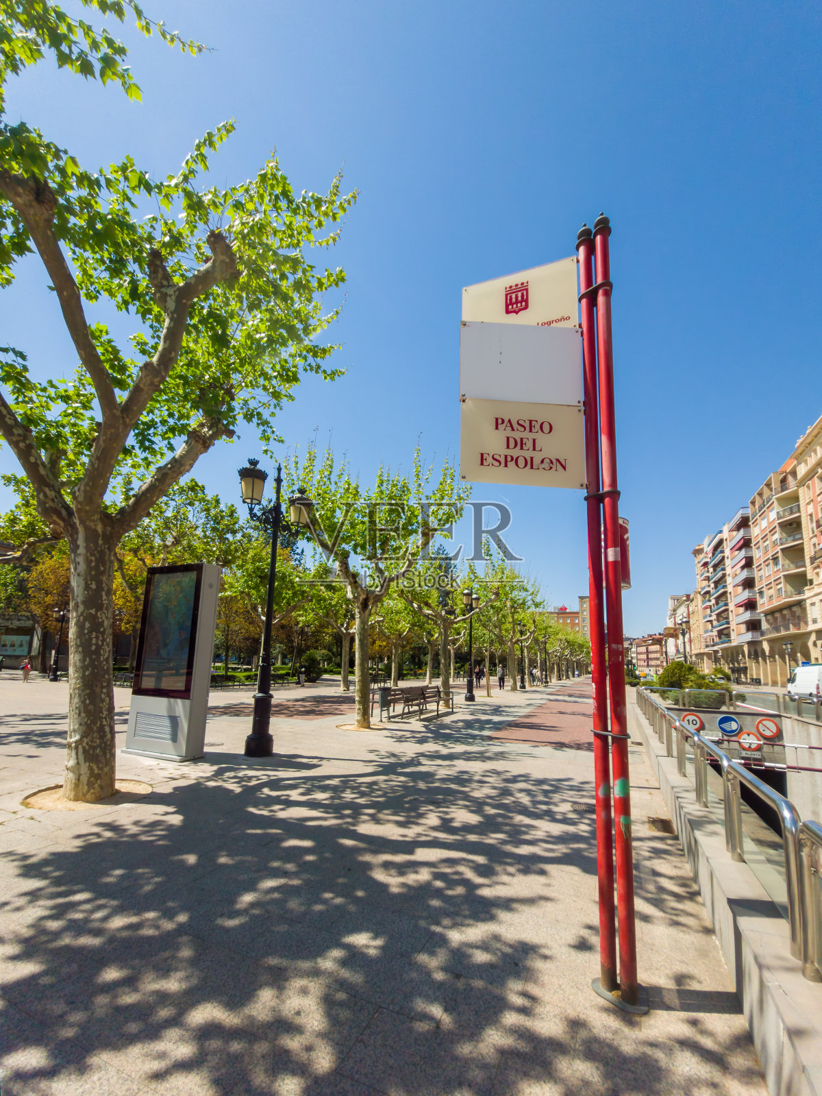 埃斯波隆大道公园的标志照片摄影图片