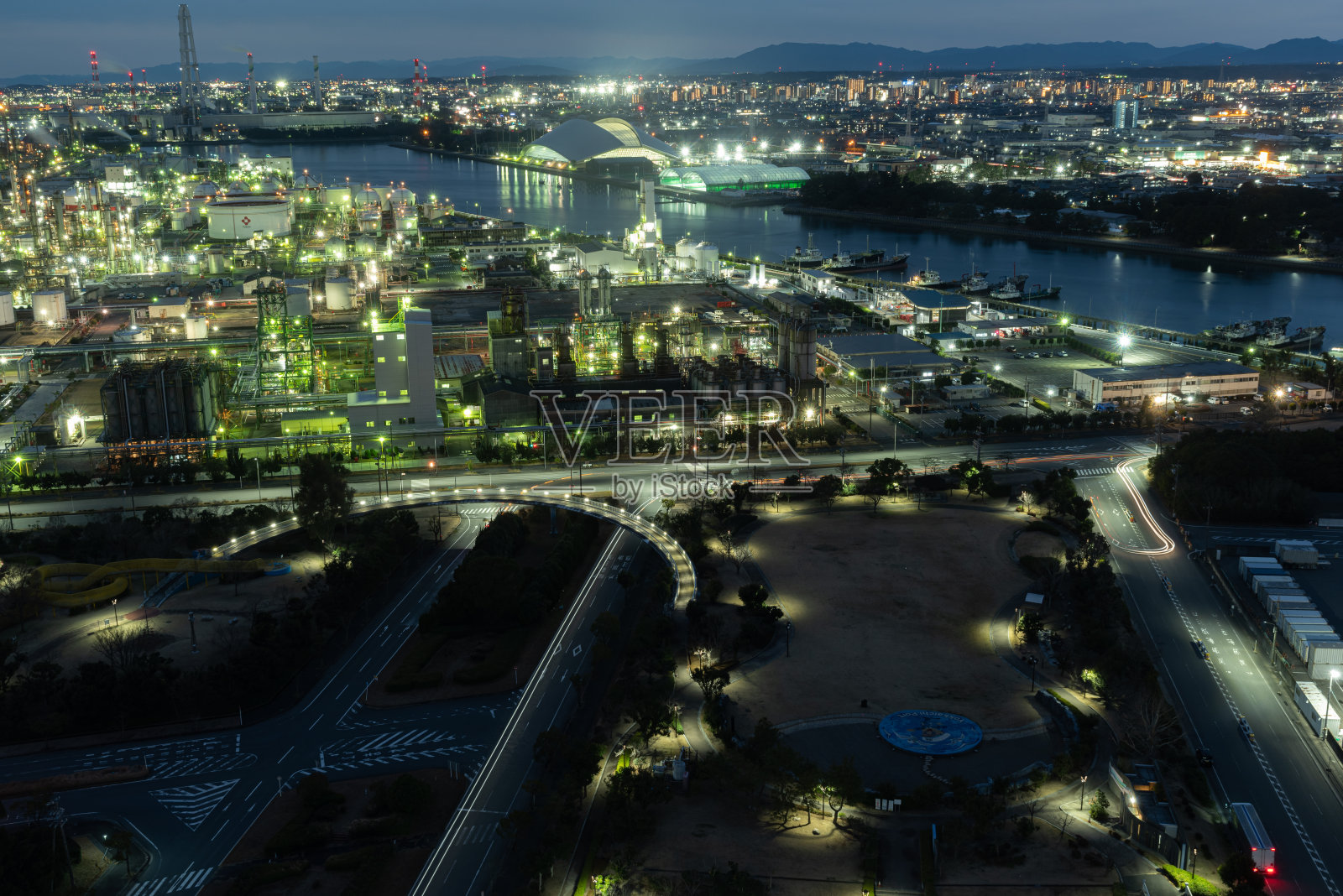 四日市夜景照片摄影图片