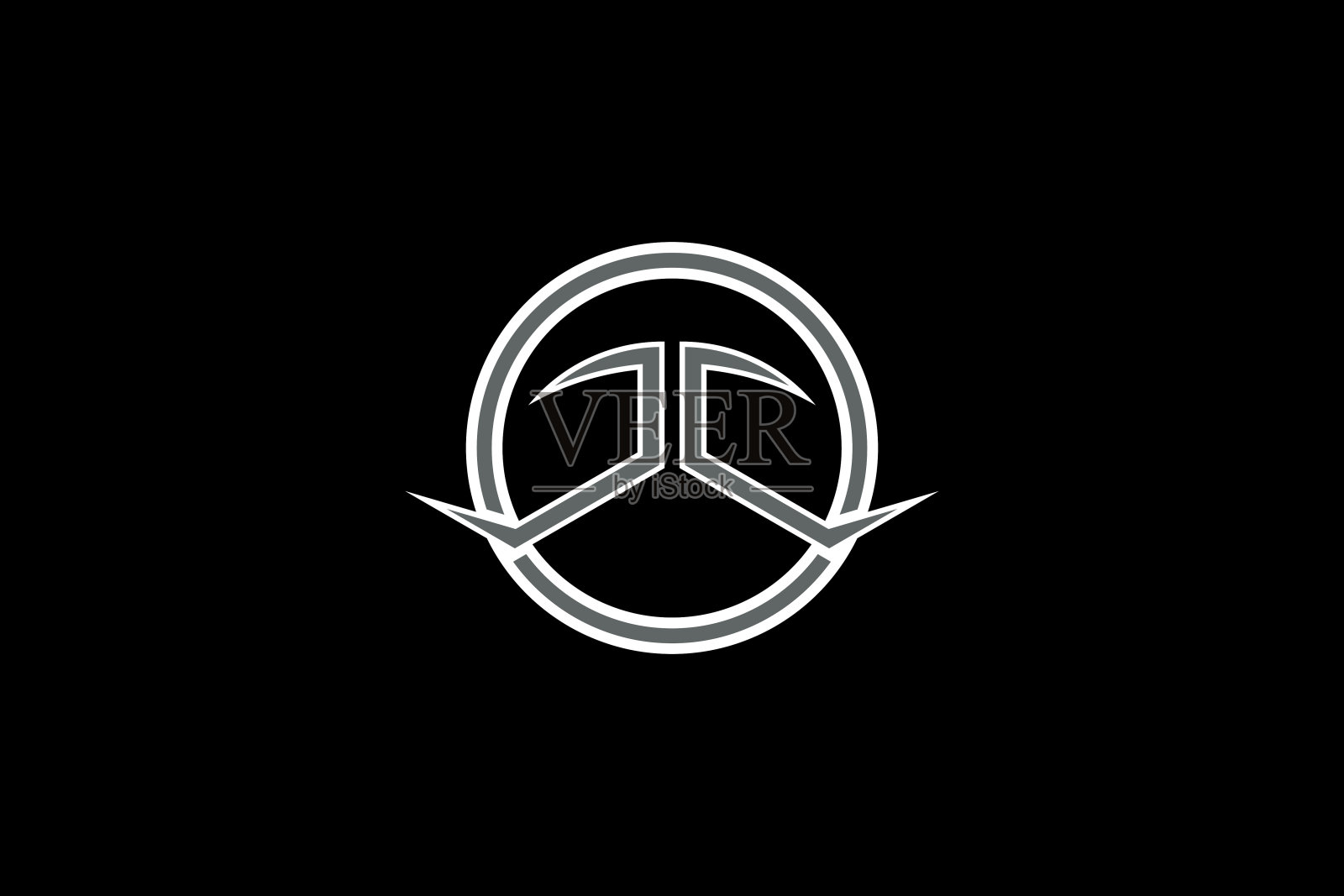 圈JJ字母符号插画图片素材