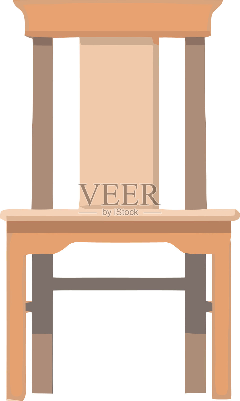 古色古香的木椅，象征优雅设计元素图片