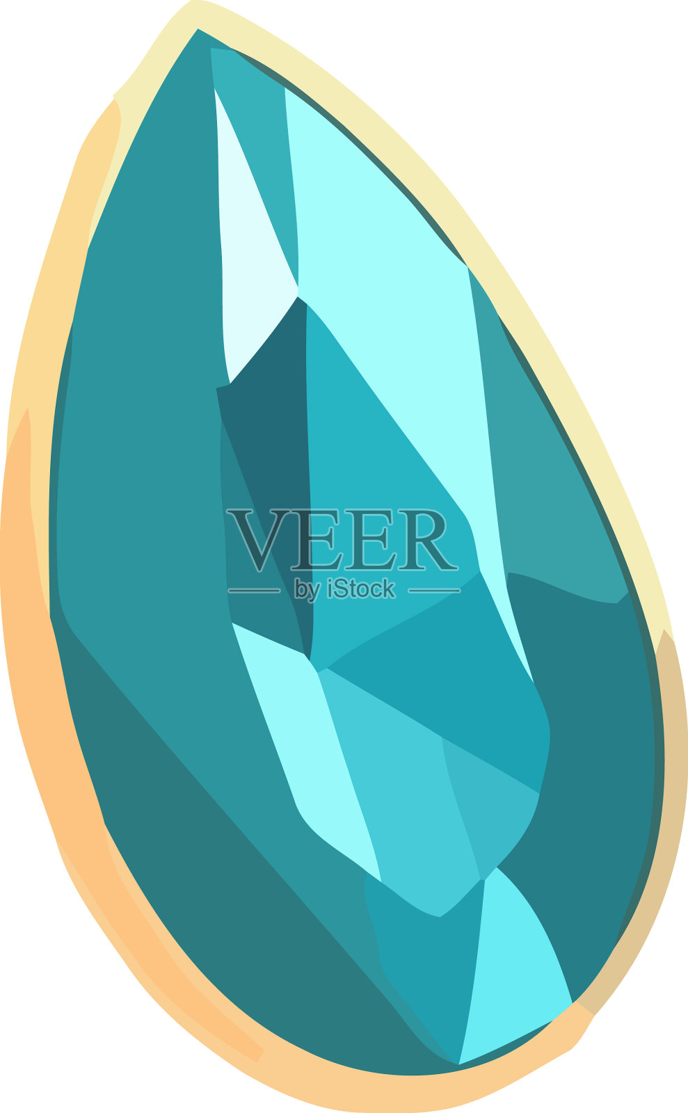 闪亮的金色宝石奢华的标志设计元素图片