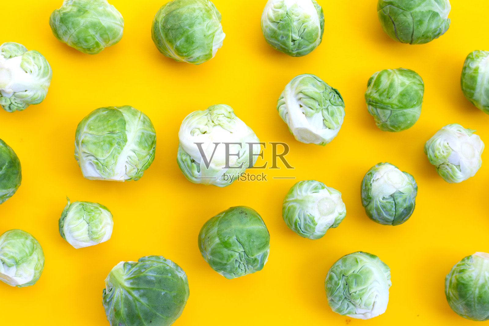 新鲜球芽甘蓝。有机蔬菜照片摄影图片