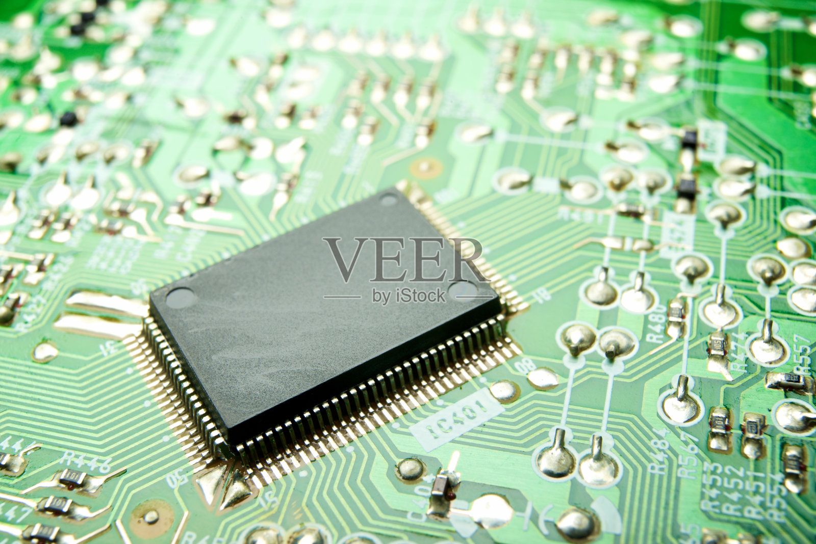 集成电路的特写照片摄影图片