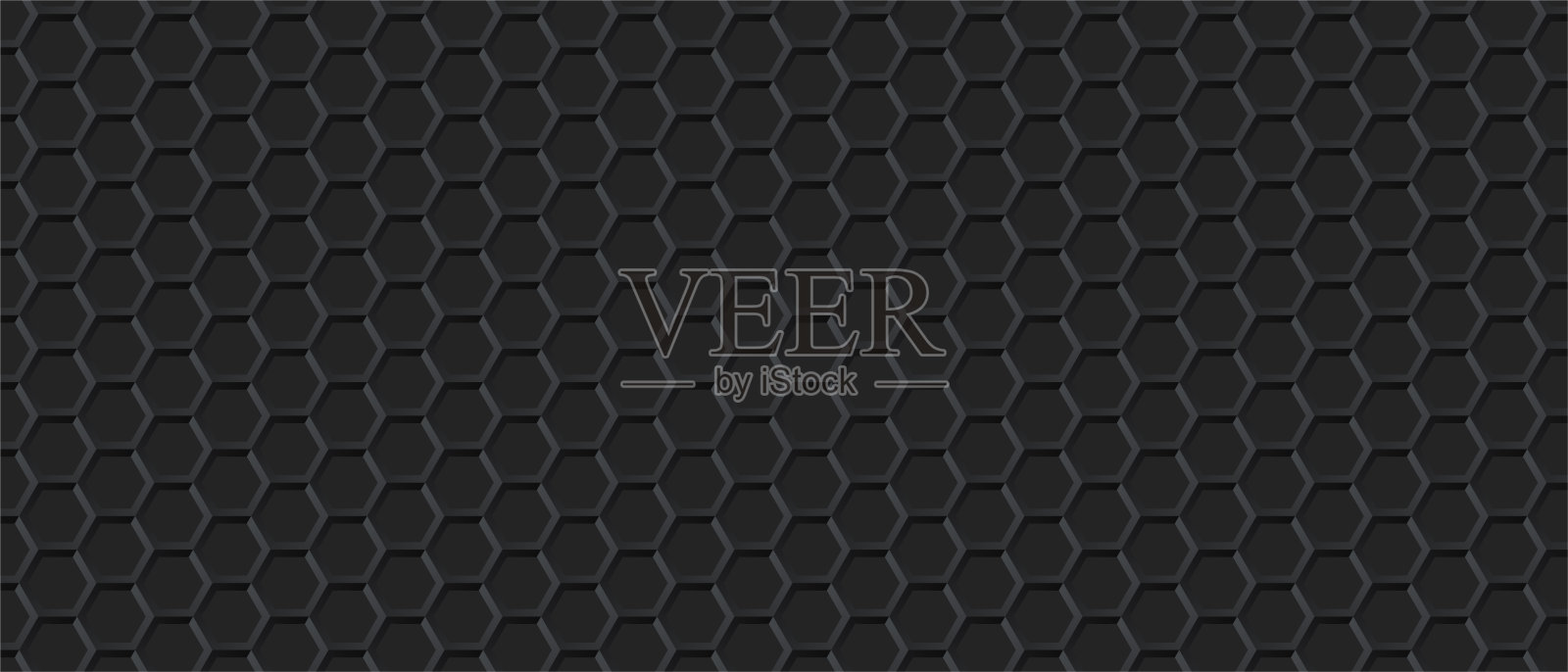 暗背景蜂窝状碳金属插画图片素材
