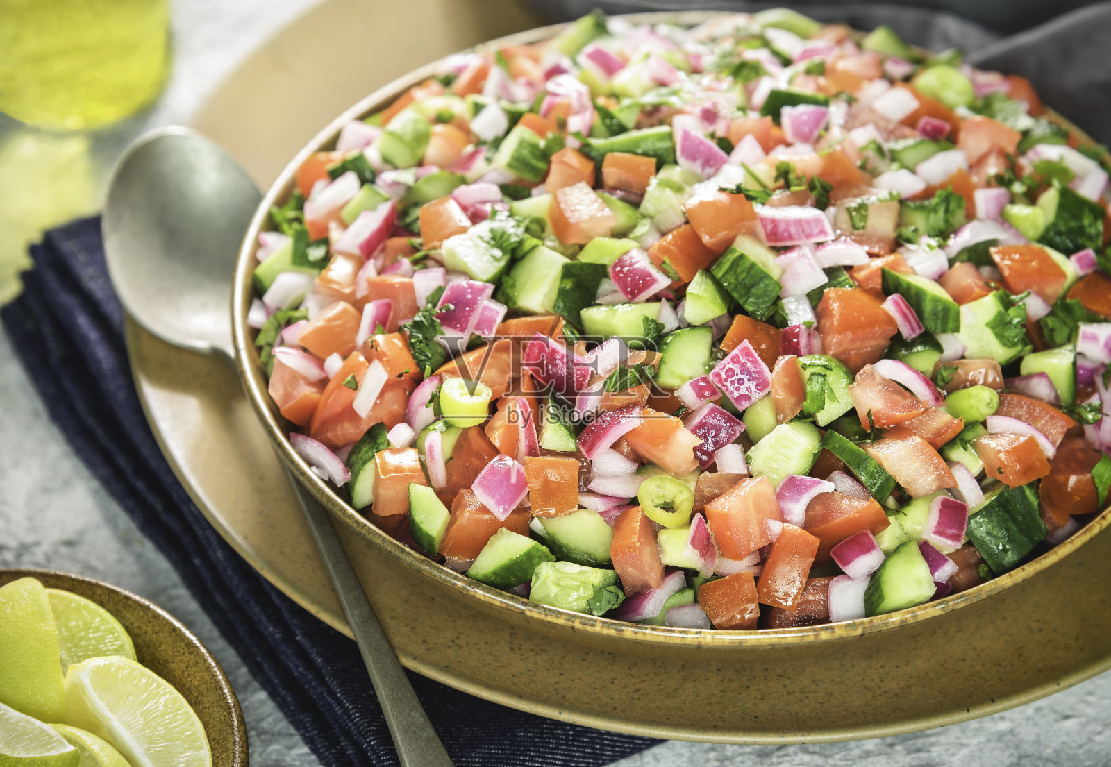 传统埃及沙拉照片摄影图片