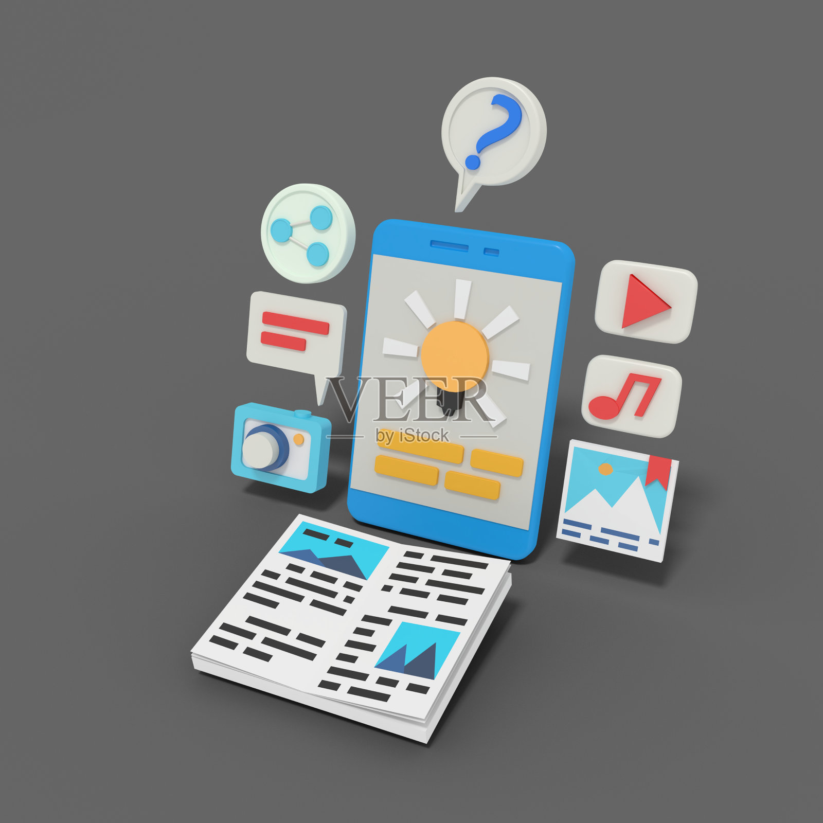 从书本文章中获取灵感照片摄影图片