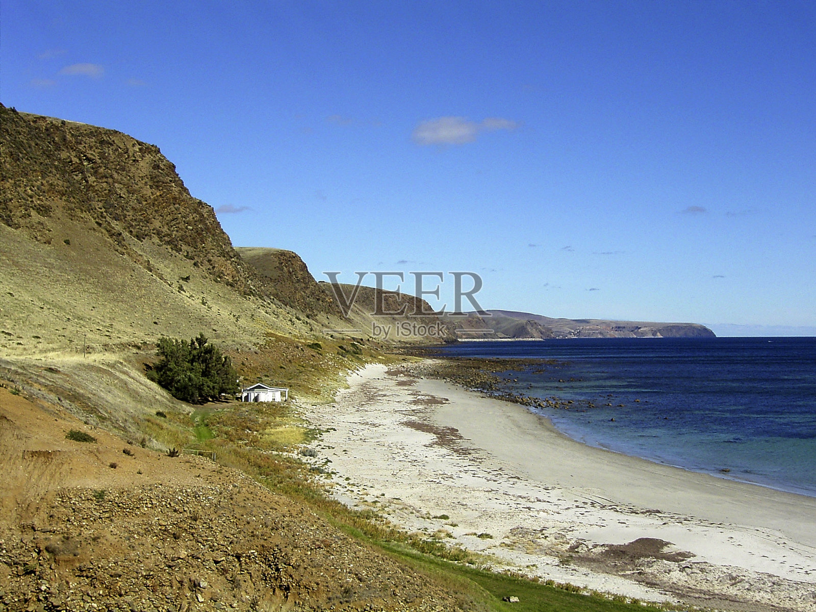 夫人湾海岸线照片摄影图片