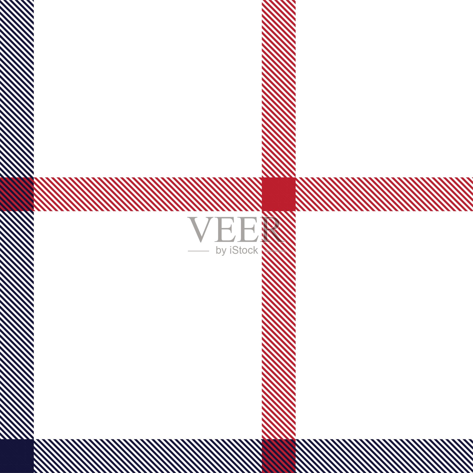 圣诞经典格纹纹理无缝图案插画图片素材