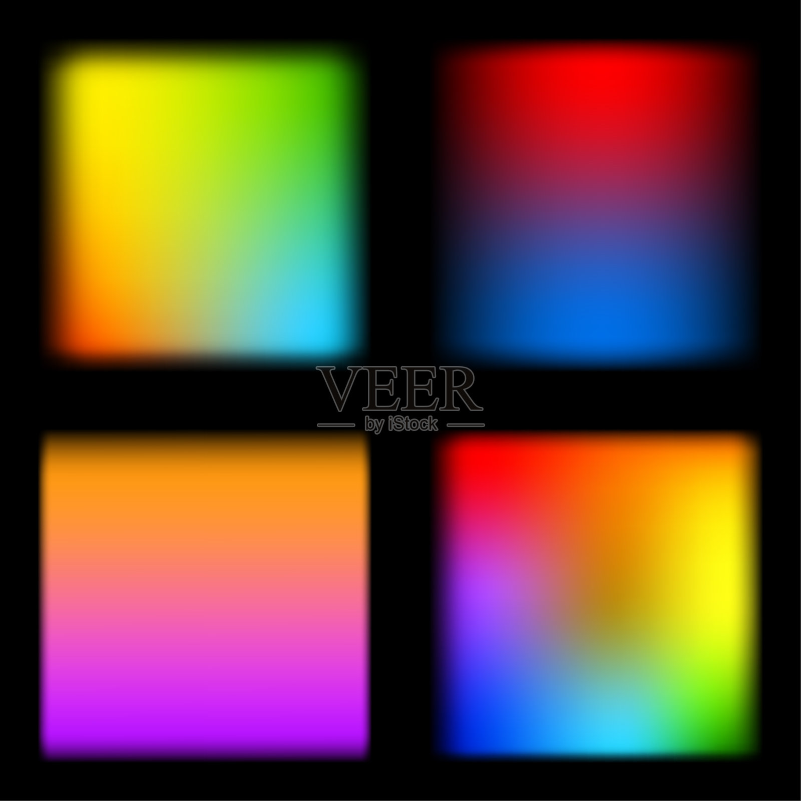 设置矢量梯度背景。柔色背景。现代屏幕矢量设计的移动应用程序。柔和的色彩渐变。矢量插图。插画图片素材