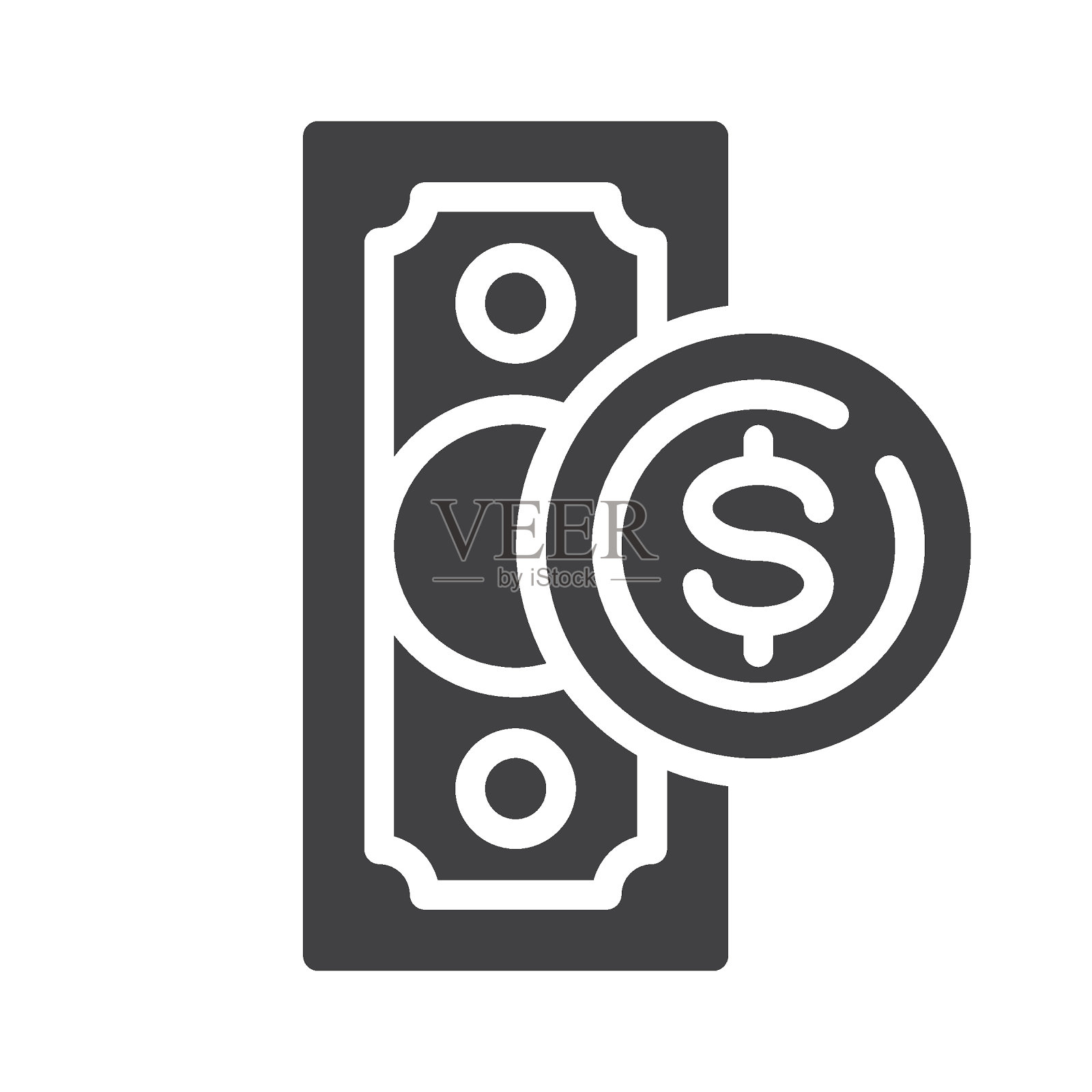 美元货币矢量图标插画图片素材