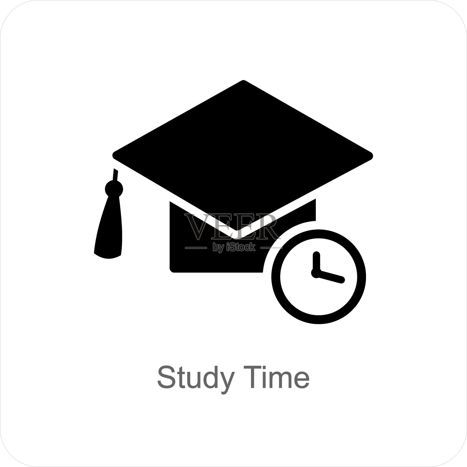 学习时间和教育图标概念图标素材
