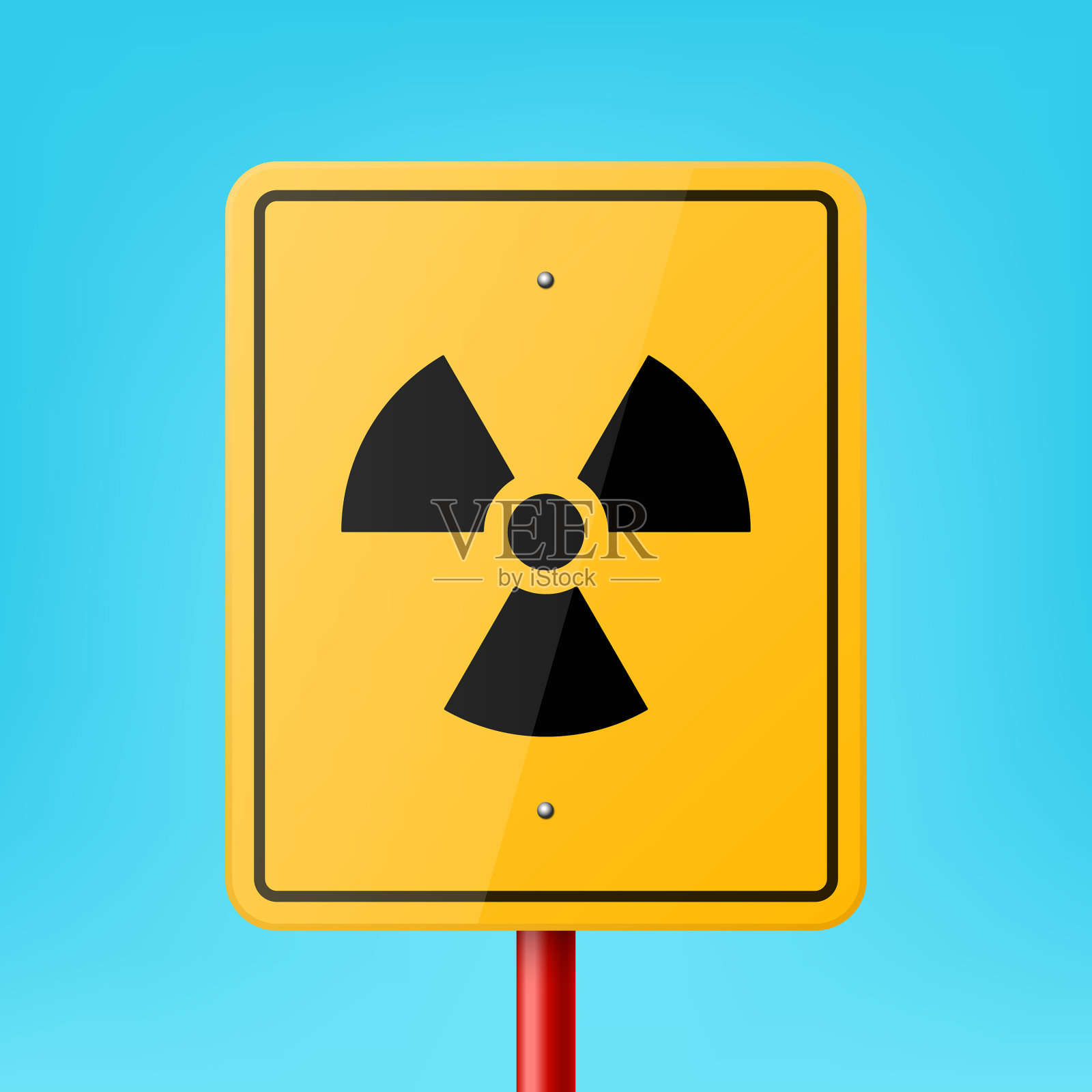 黄色空白矩形路牌框架插画图片素材