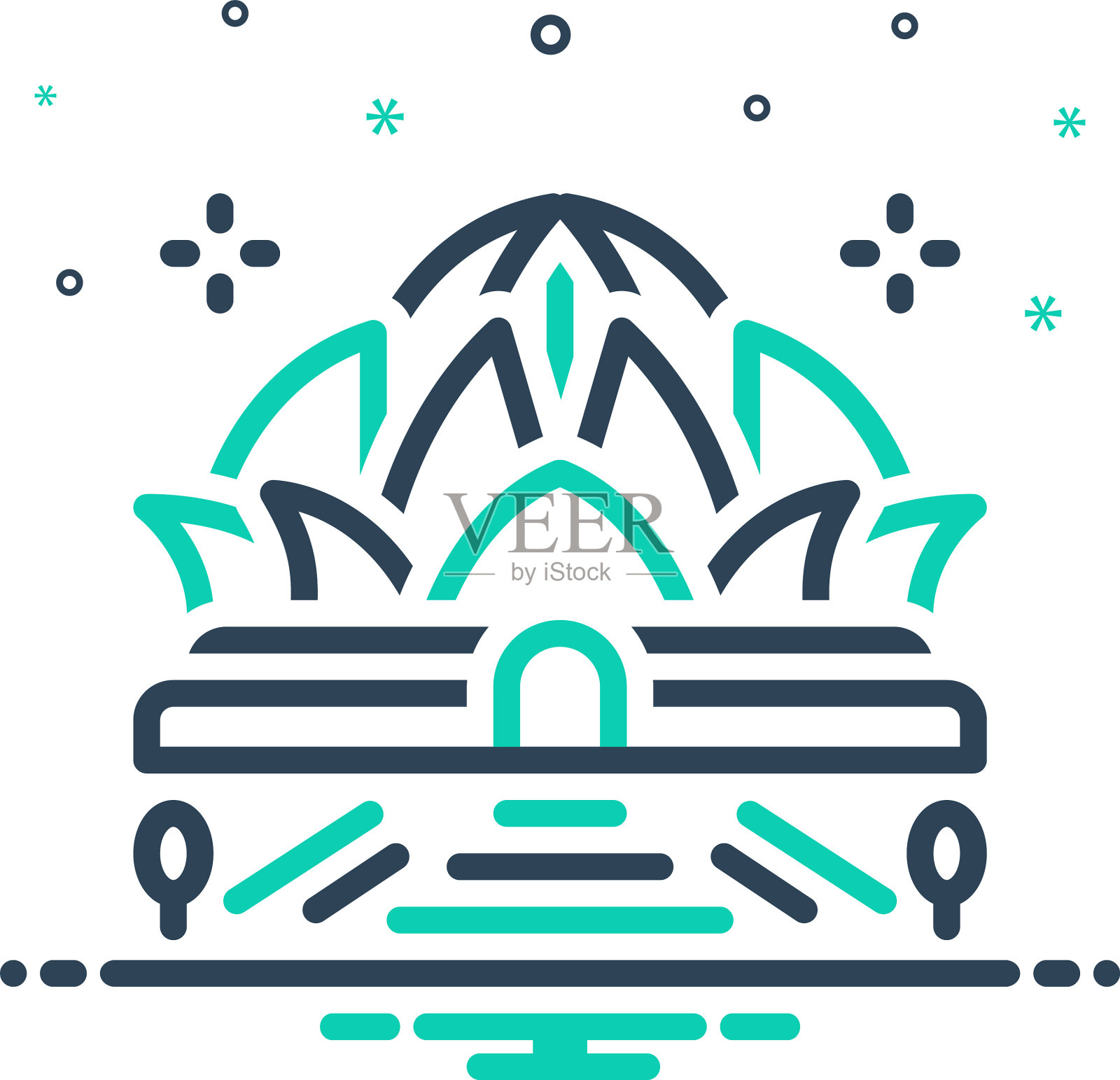 景点插画图片素材