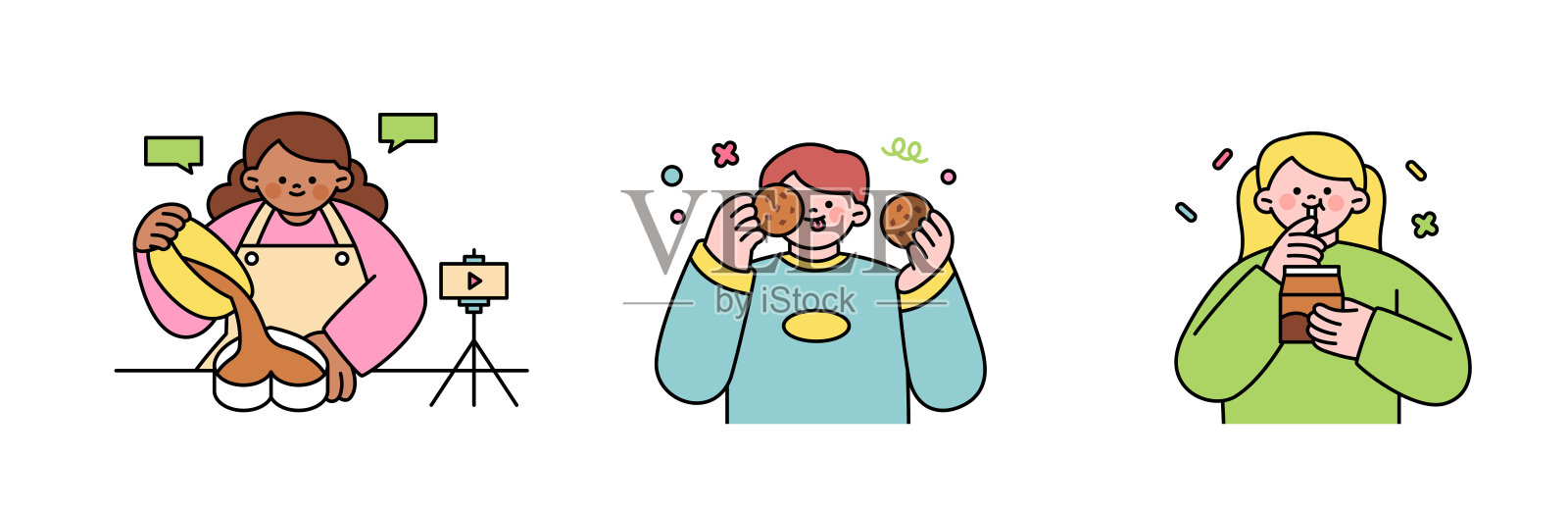 世界巧克力日。插画图片素材