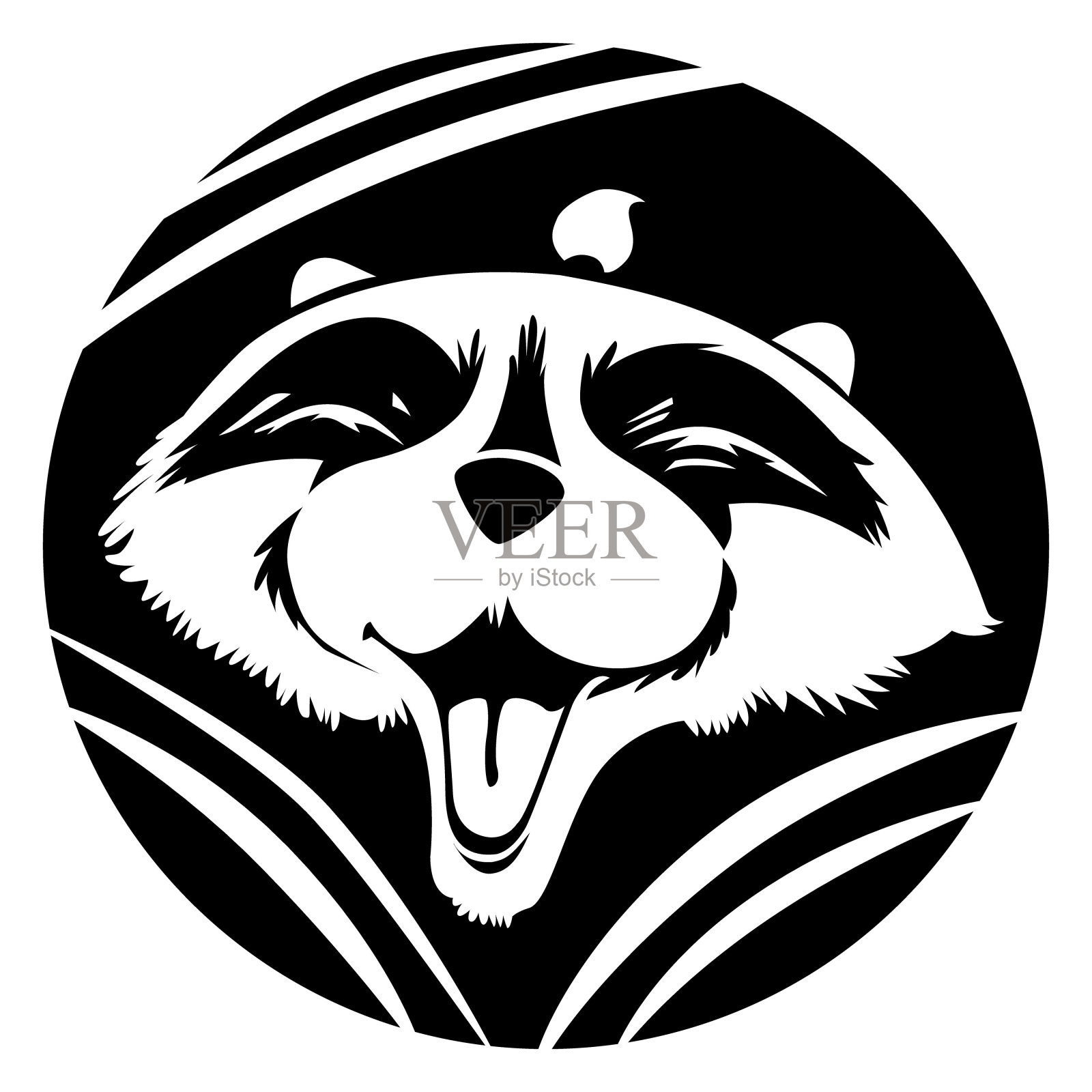 浣熊矢量图插画图片素材