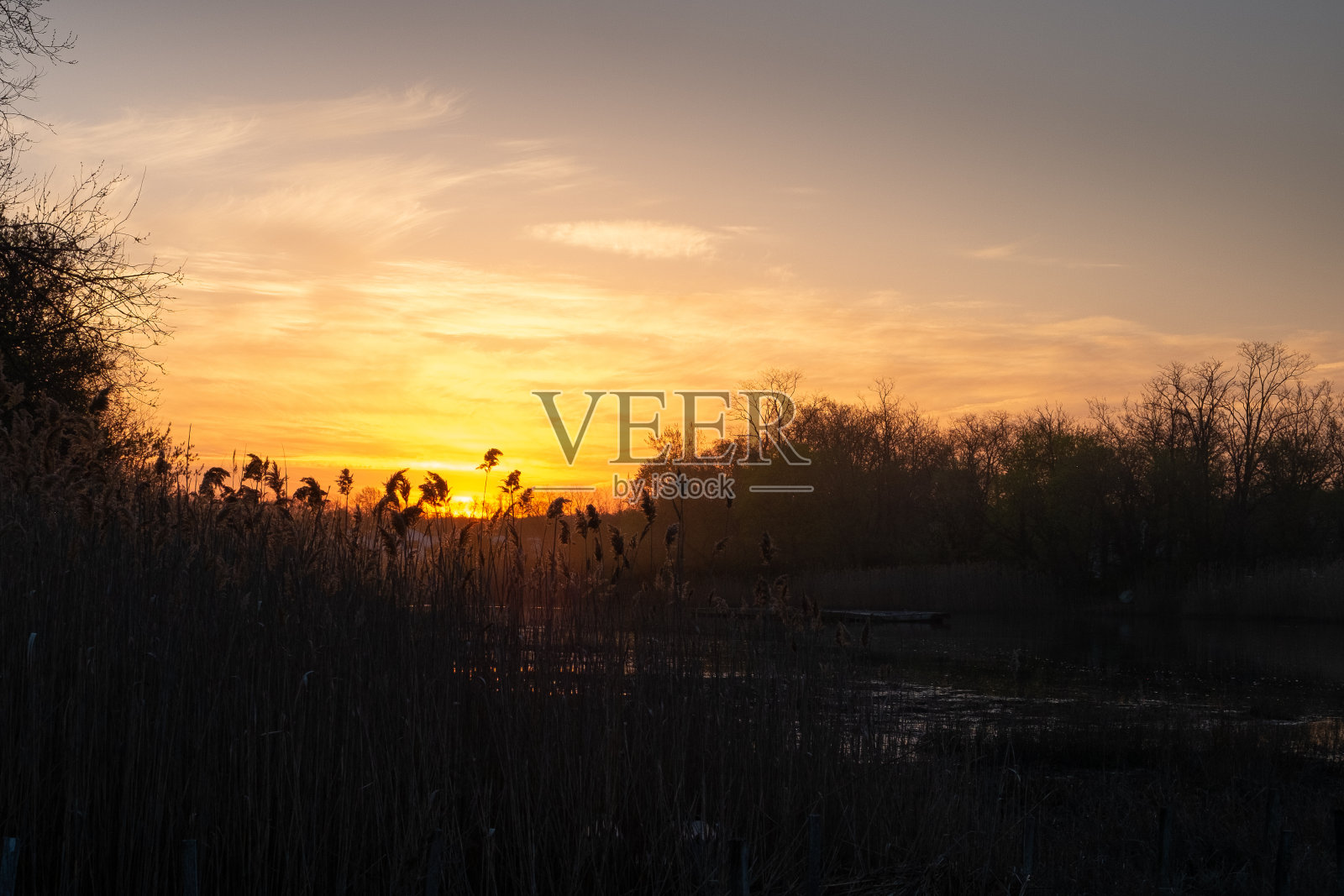 马诺黑文的日出很早照片摄影图片