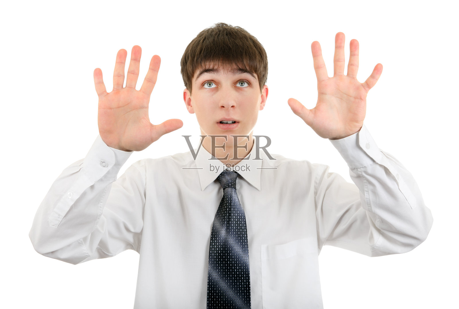 青少年秀手相照片摄影图片