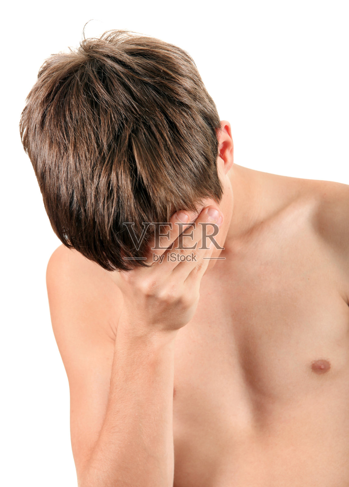 悲伤的年轻人照片摄影图片