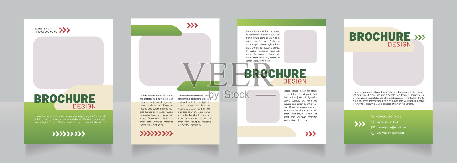 可持续交通空白宣传册设计设计模板素材