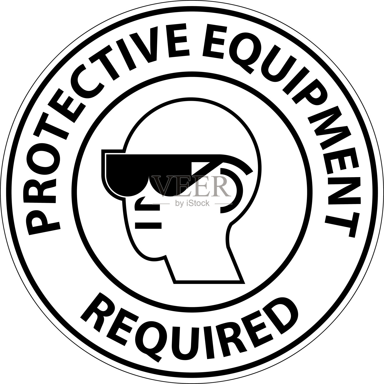 符号地板标志，需要防护装备插画图片素材