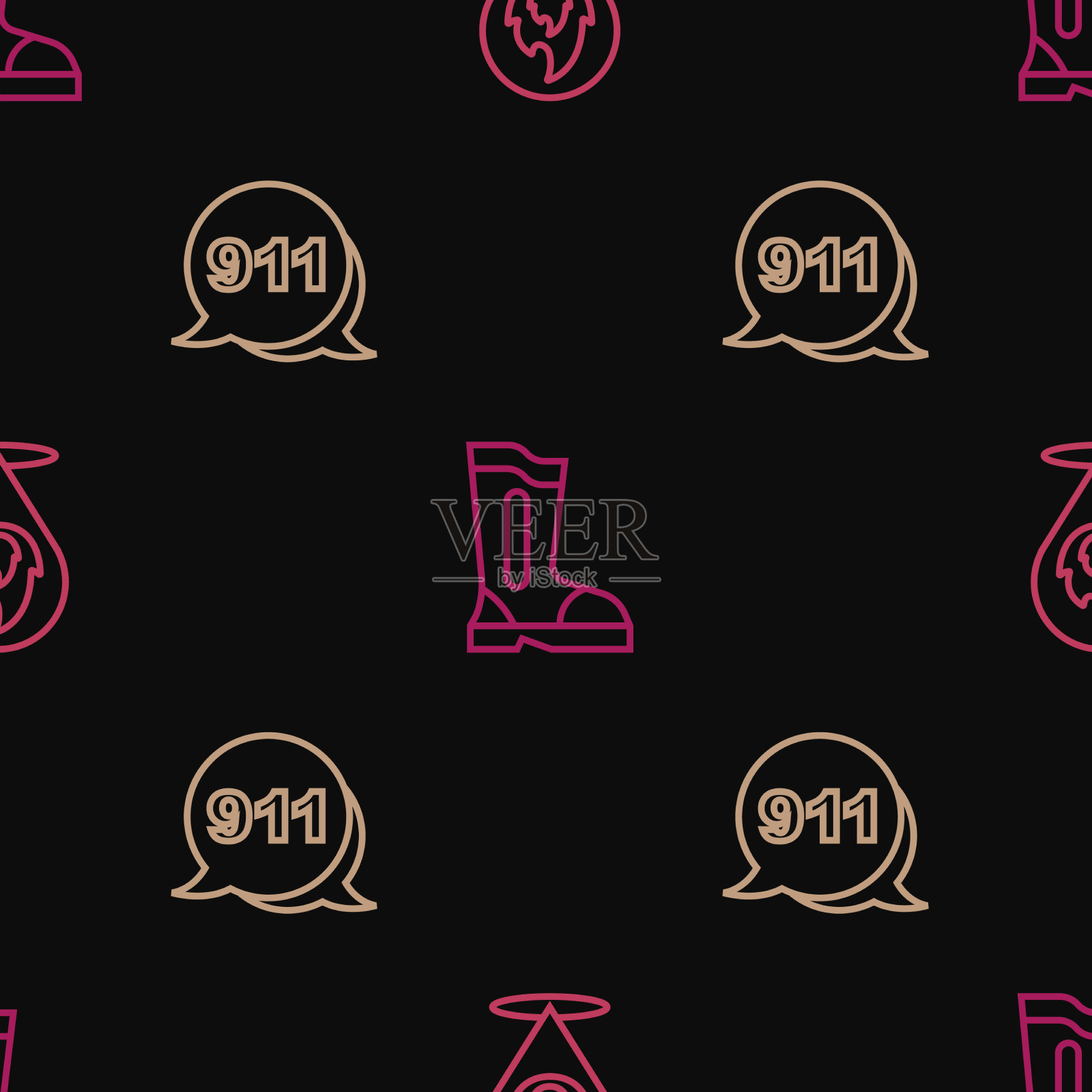 设置火焰紧急呼叫线路位置图标素材