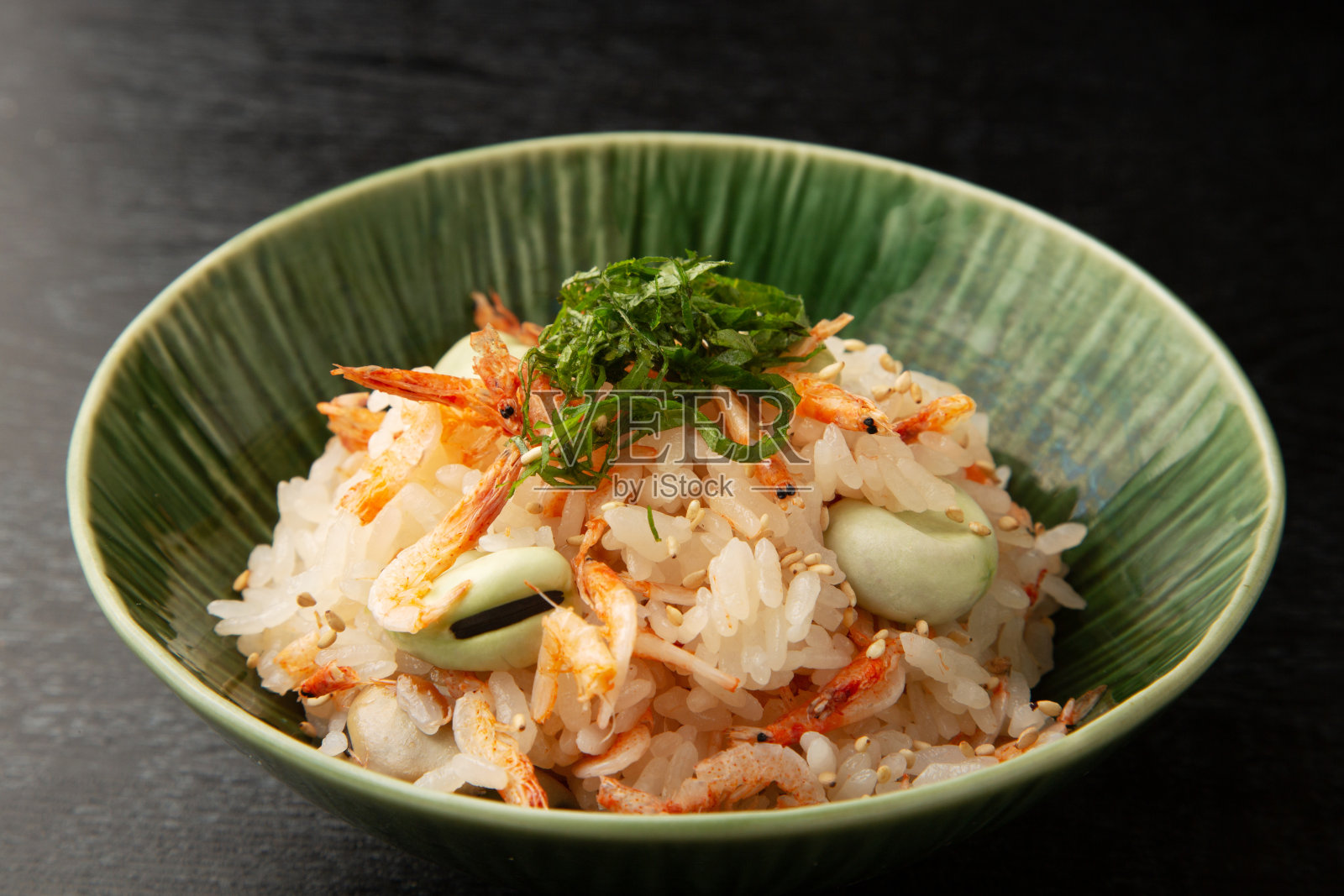 樱花虾饭照片摄影图片