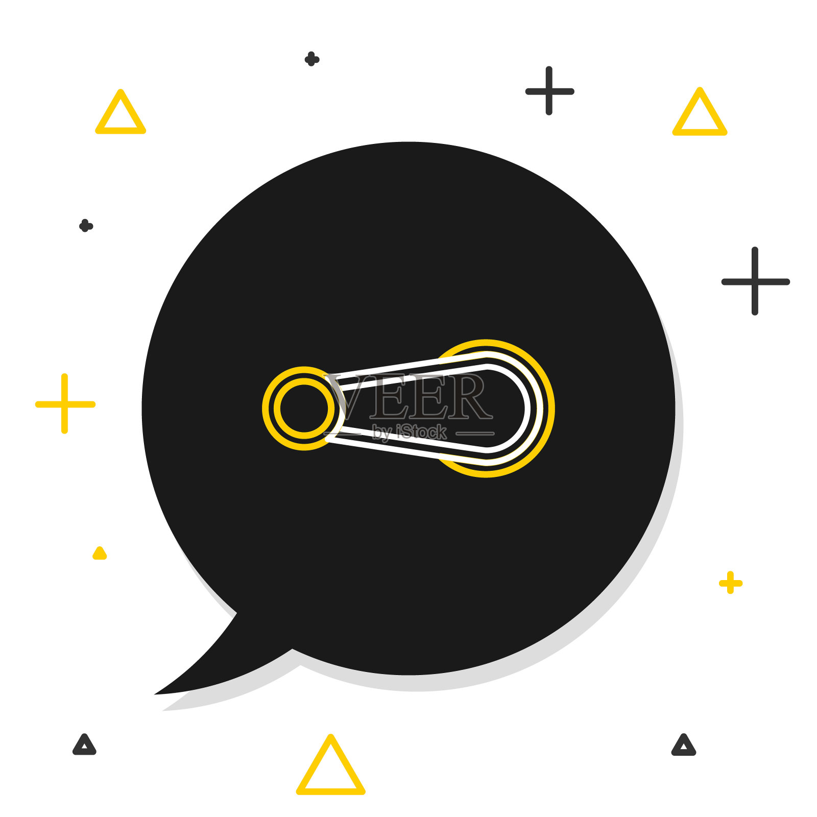 线车门把手图标孤立在白色背景上。色彩缤纷的轮廓概念。向量图标素材