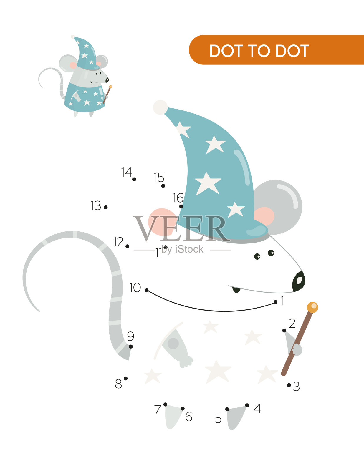 骑士点对点鼠标向导插画图片素材