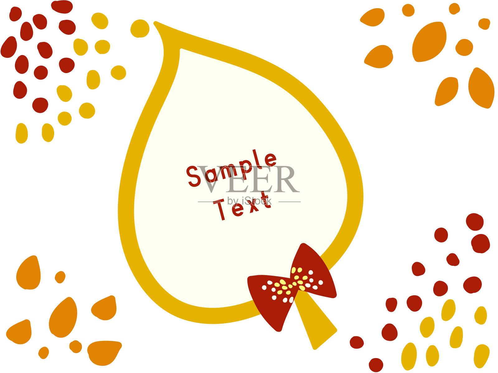 斯堪的纳维亚风格叶背景插画图片素材