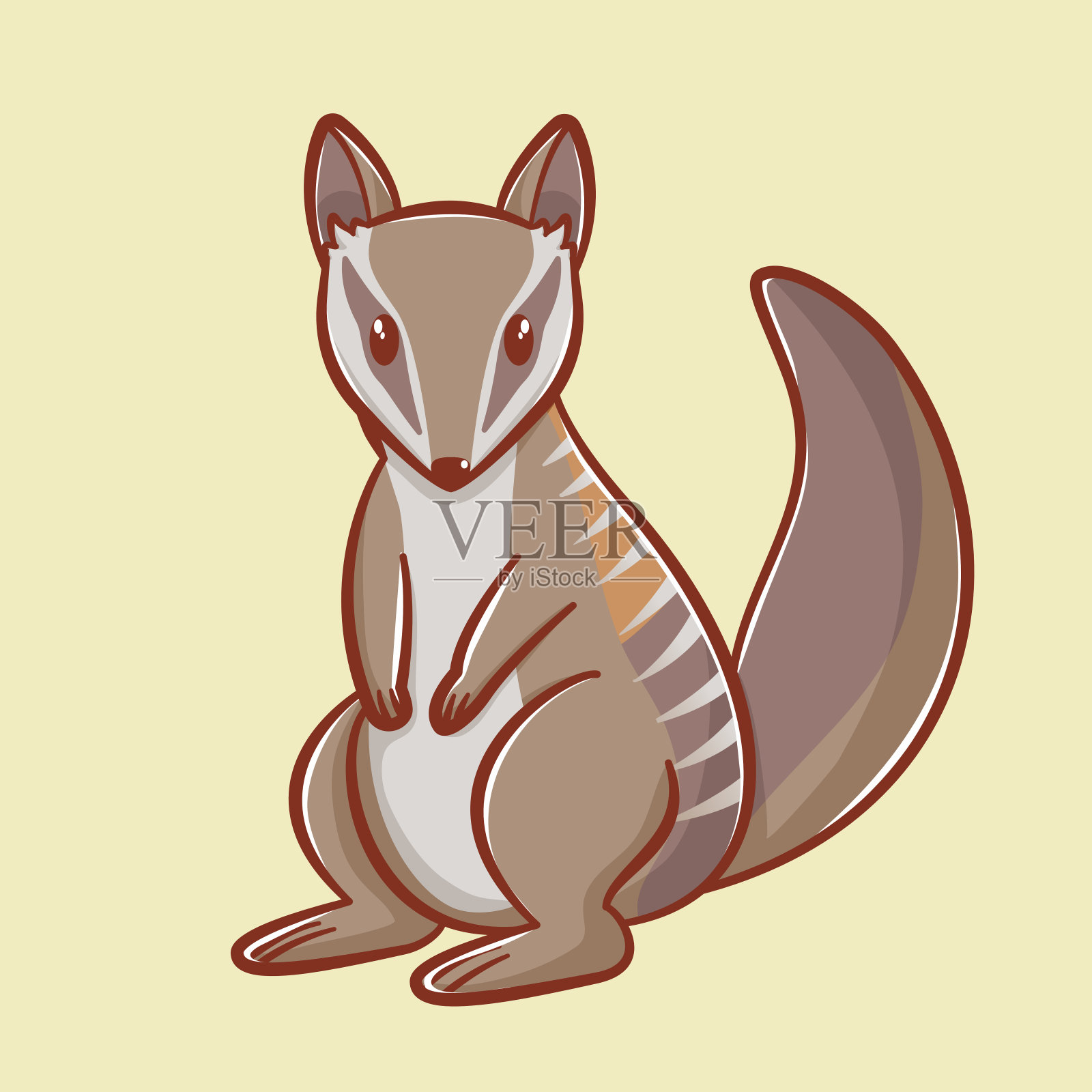 可爱的愚蠢的卡通人物插画图片素材