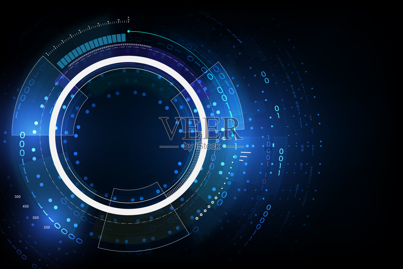 UI HUD屏幕技术系统创新理念背景模板。矢量图插画图片素材