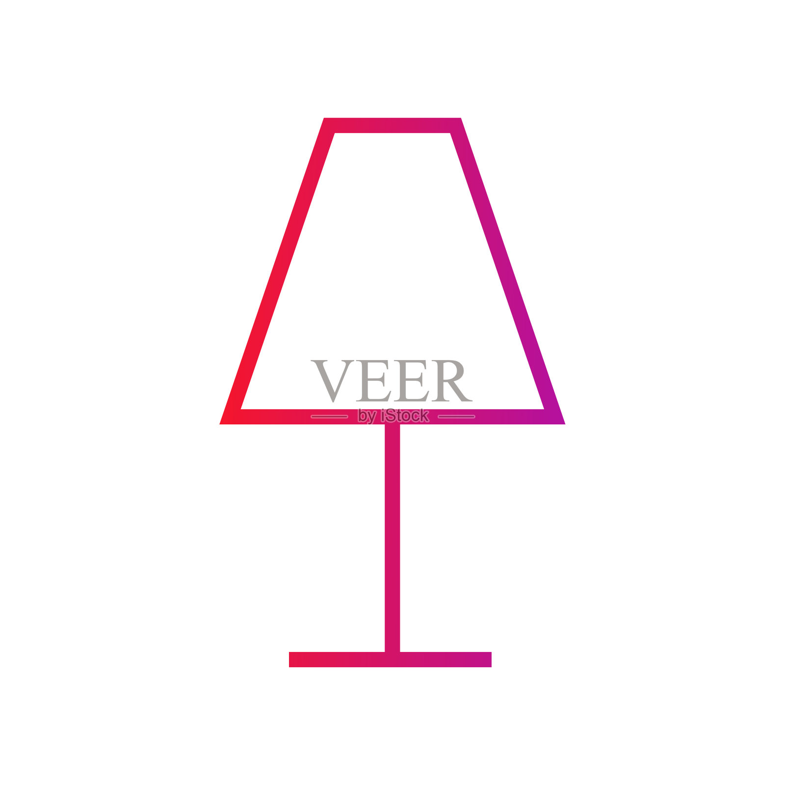 台灯梯度图标矢量插图插画图片素材