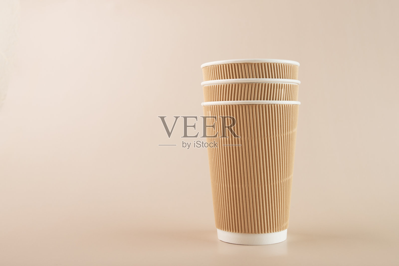 可持续纸板杯，零浪费野餐，环保，可重复使用照片摄影图片