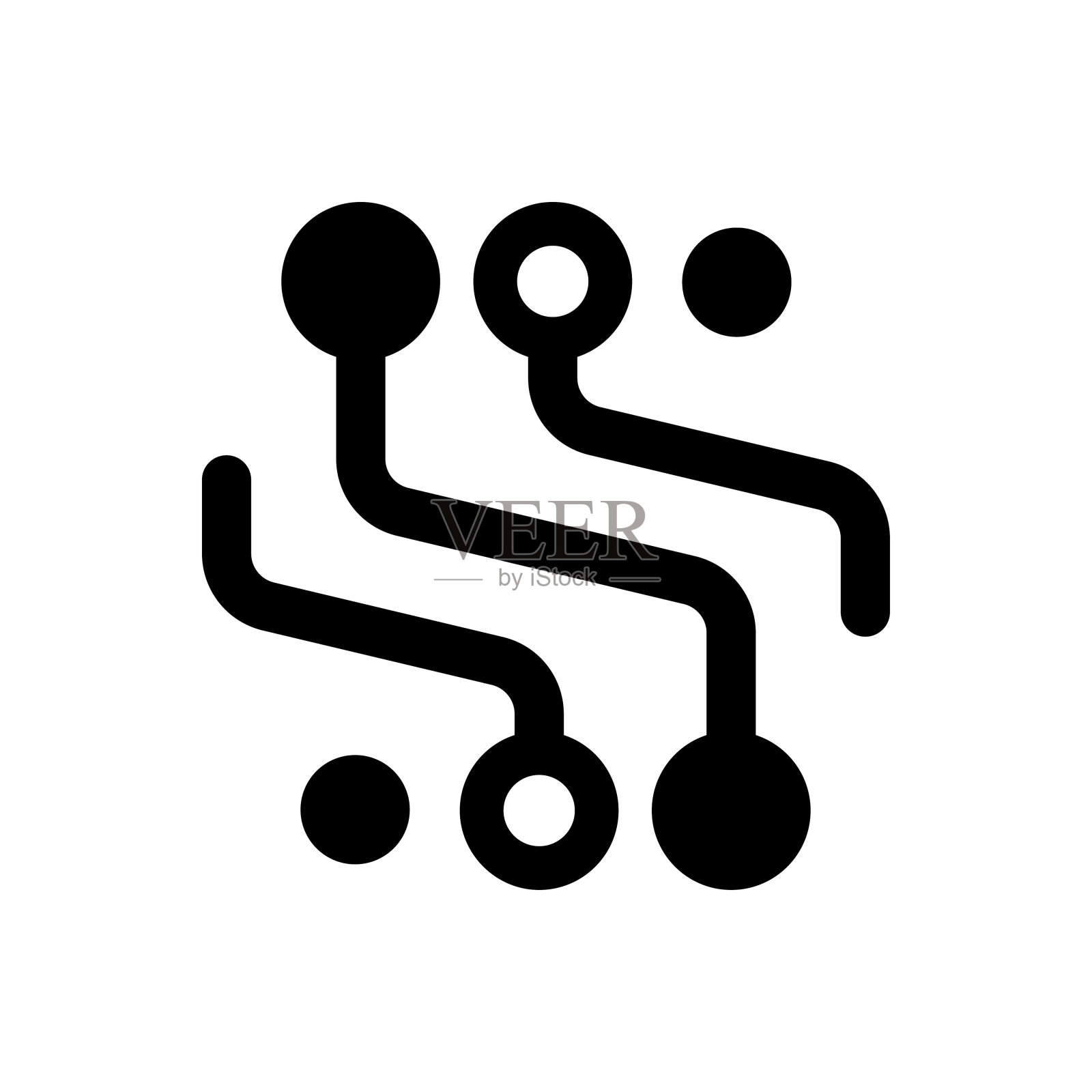 电路或处理器矢量图标插画图片素材