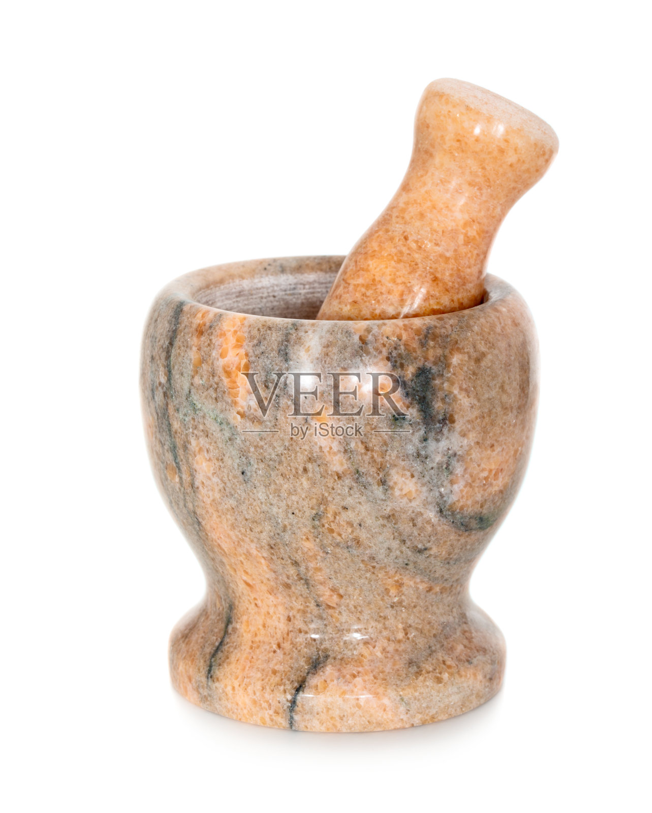 粉色花岗岩臼和杵照片摄影图片