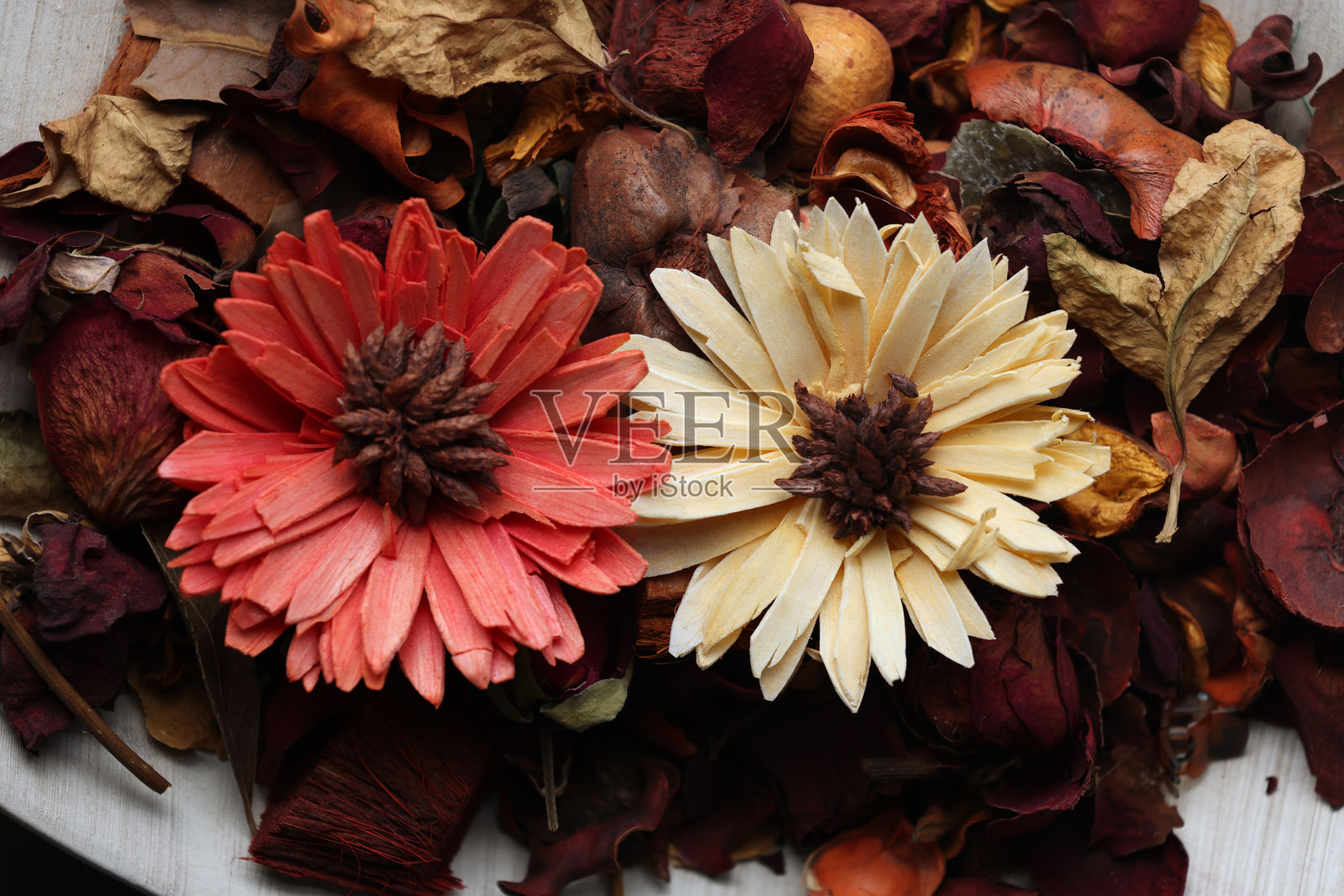 二色干花背景照片摄影图片