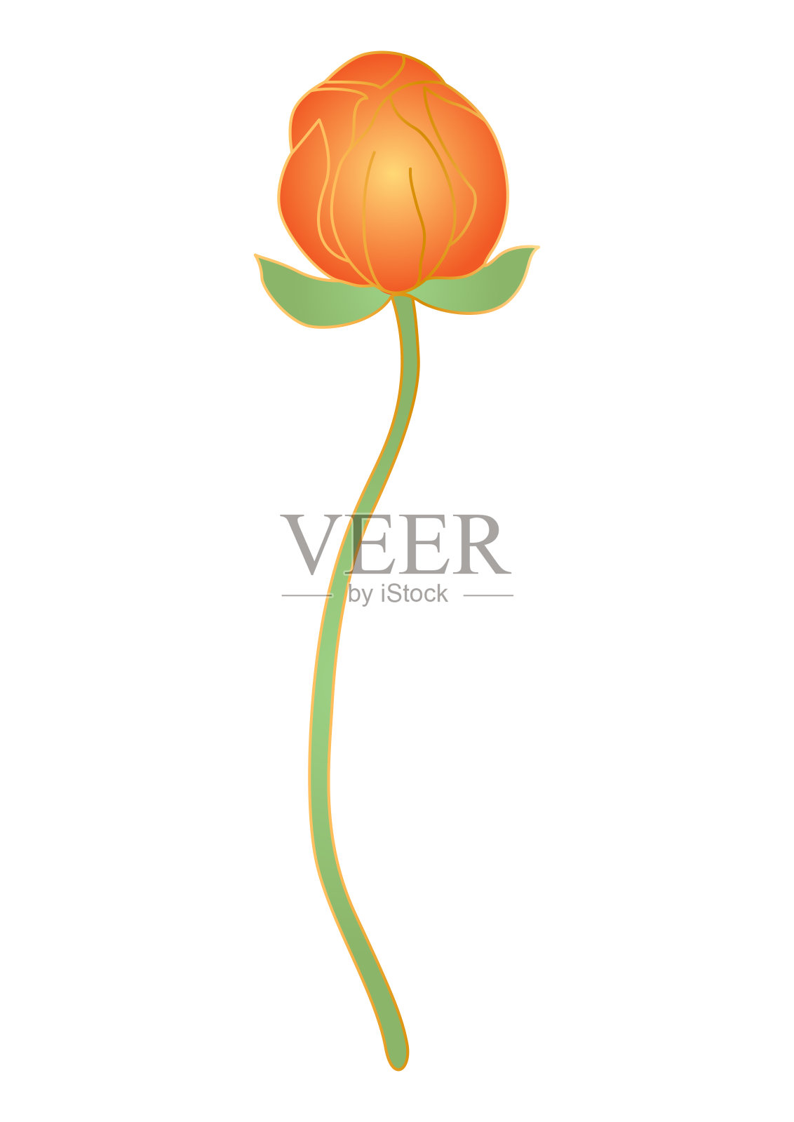 东方风格的荷花。中国和日本传统插图。插画图片素材