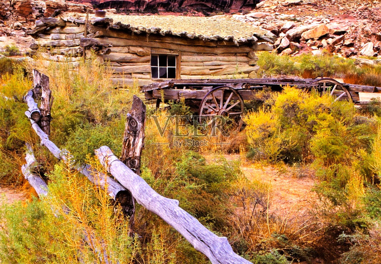 沃尔夫小屋/拱门国家公园/摩押，美国照片摄影图片