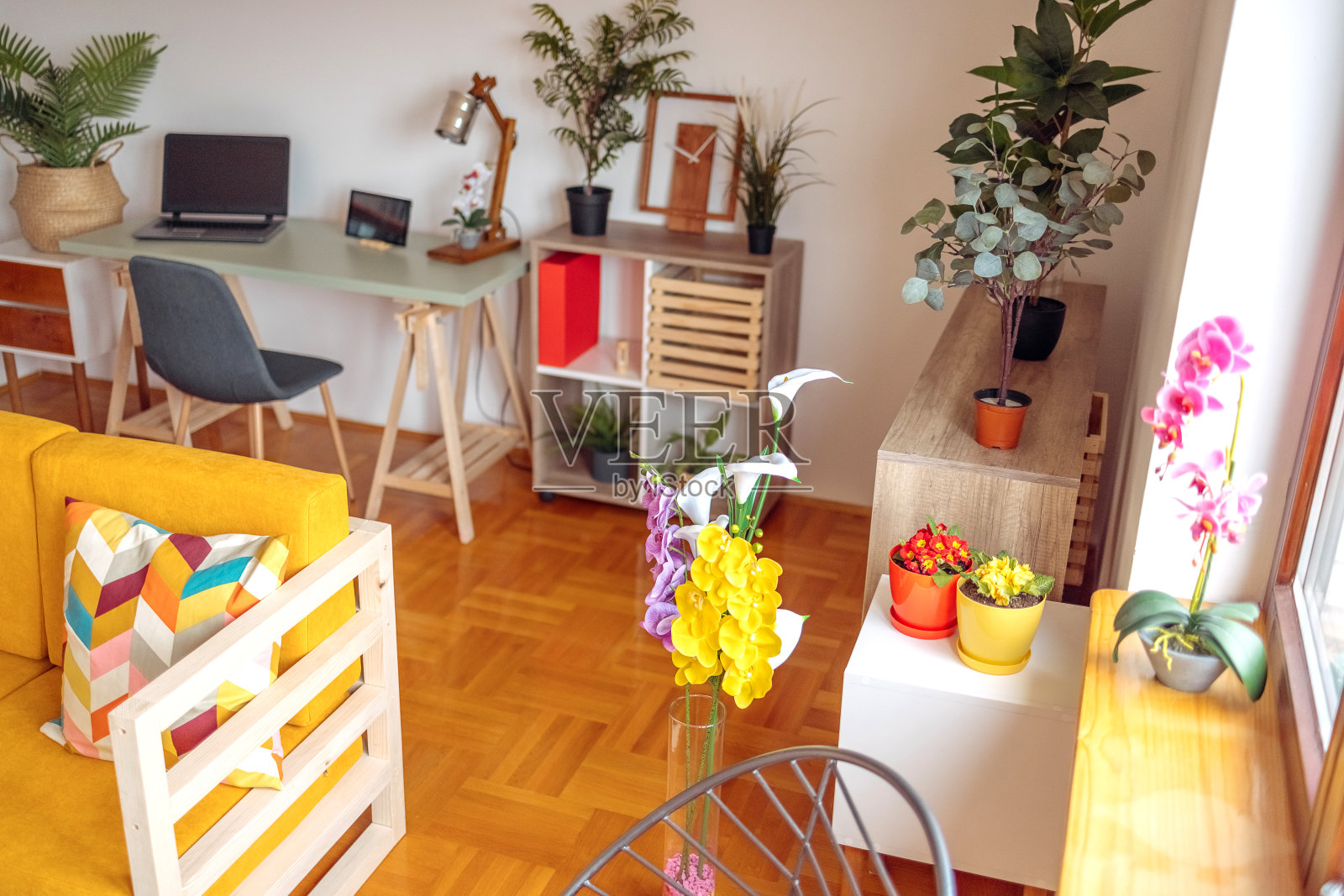 注意红色和黄色照片摄影图片