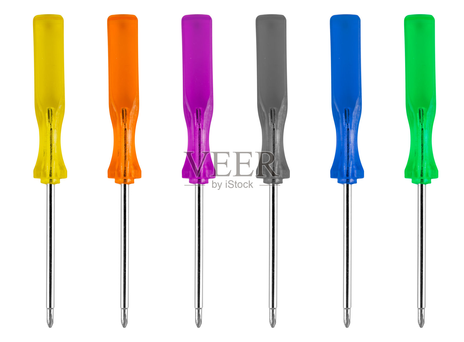 螺丝刀，维修工具，白色背景绝缘照片摄影图片