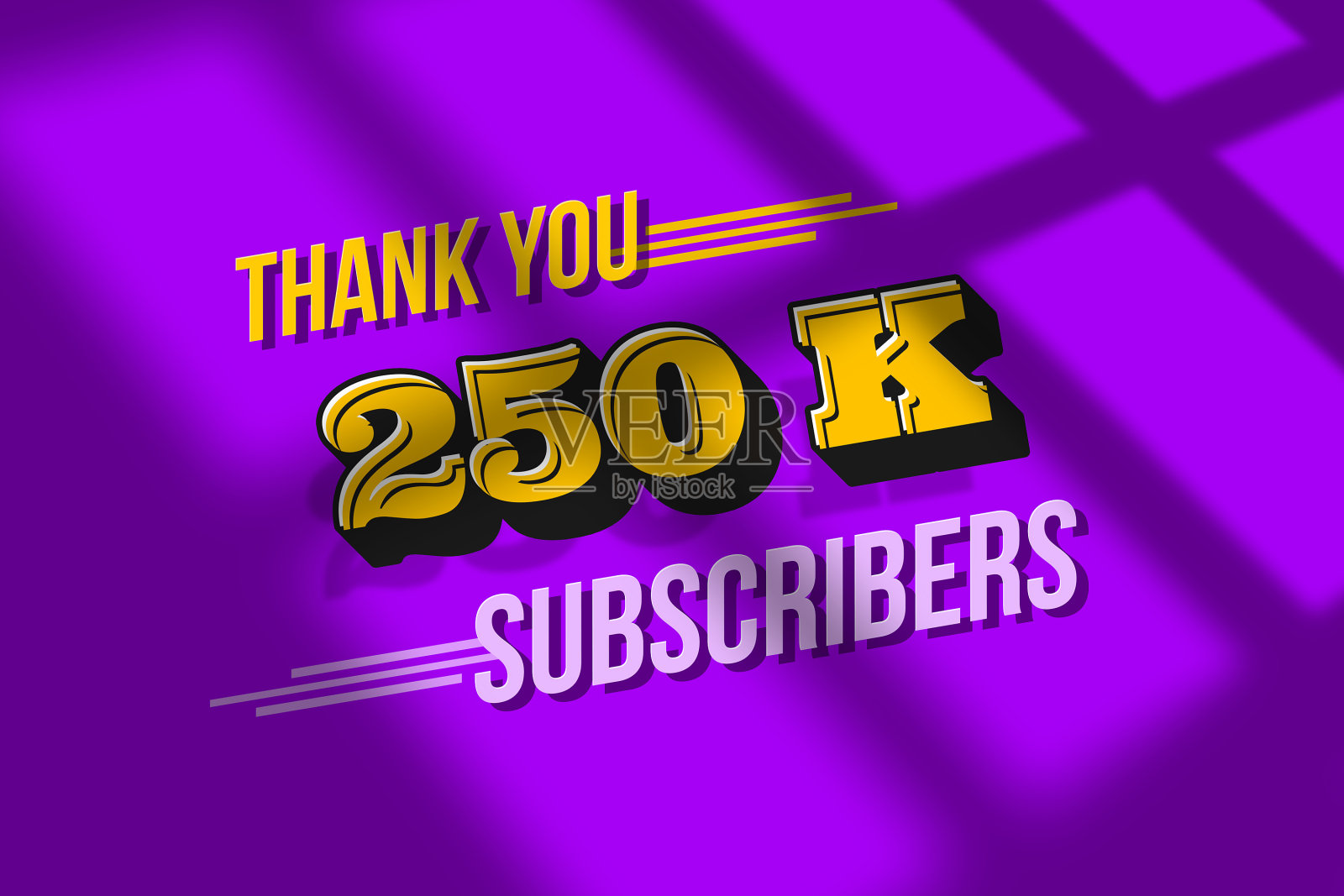 25万用户庆祝问候横幅大胆的设计插画图片素材