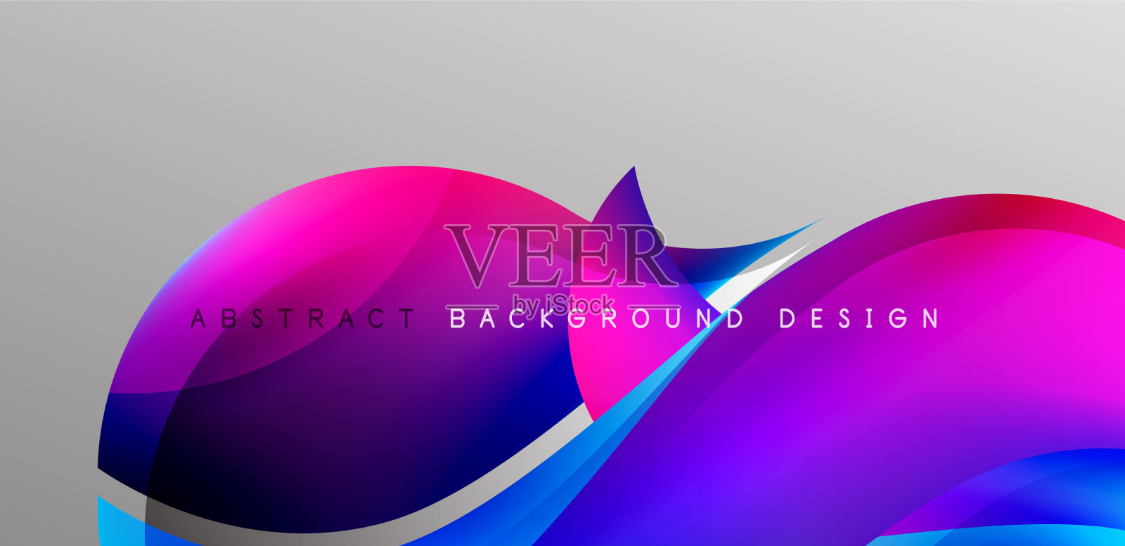 优雅的波浪和流动的流体抽象插画图片素材