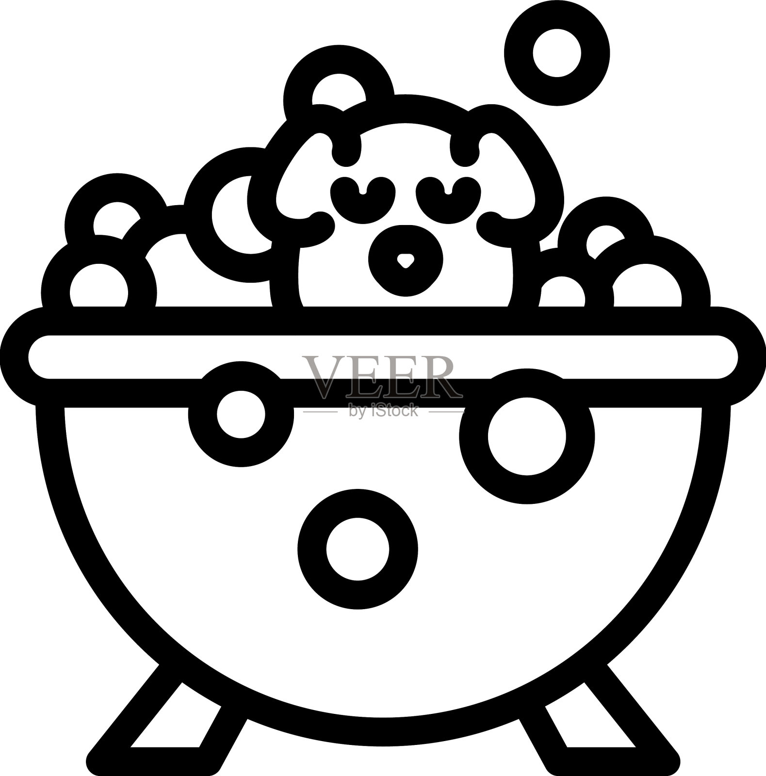 狗粮锅图标概述餐厅宠物设计模板素材