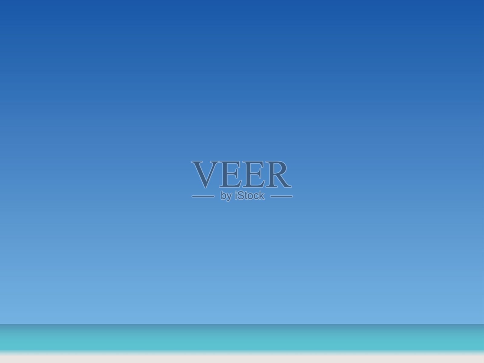 海与天1插画图片素材