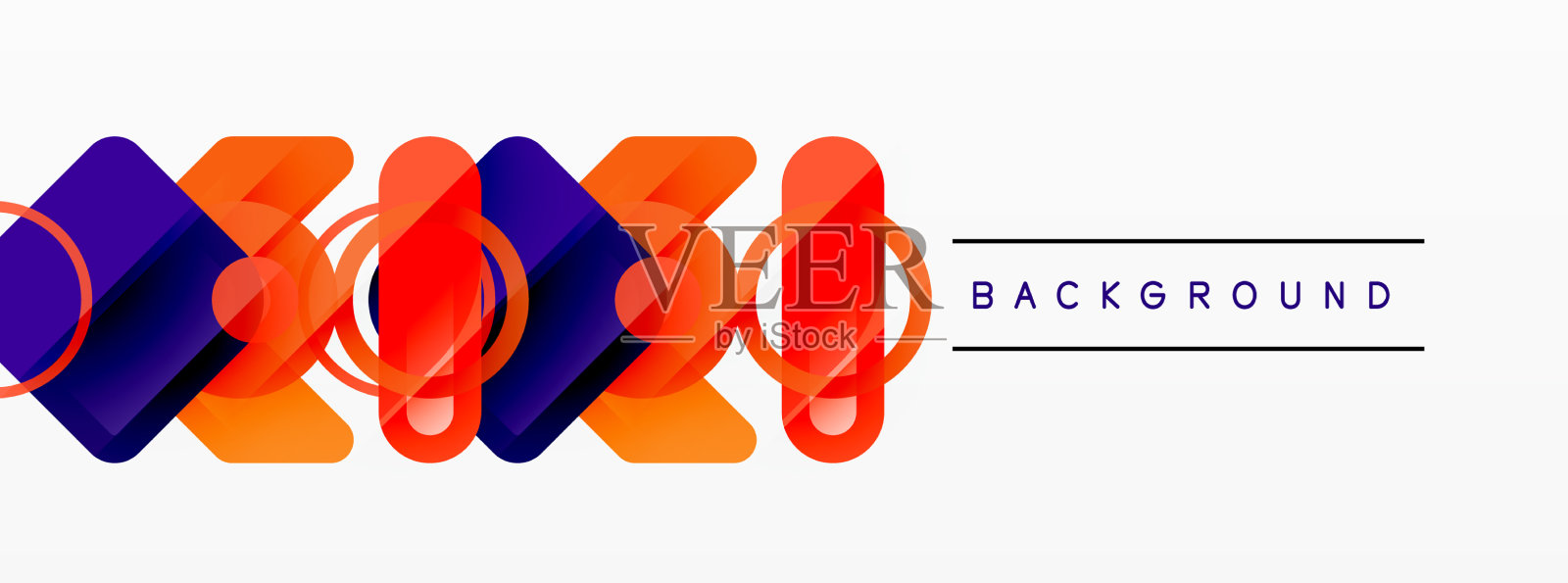 抽象三角形和正方形最小几何插画图片素材